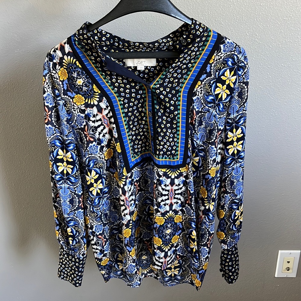 Loft 3/4 blouse sz S